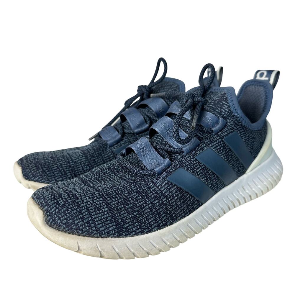 Adidas Kaptir Cloudfoam Navy Blue White Sneakers Mens 8.5 Walking Casual Shoes